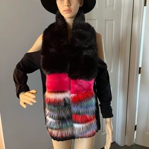 Faux fur scarf
